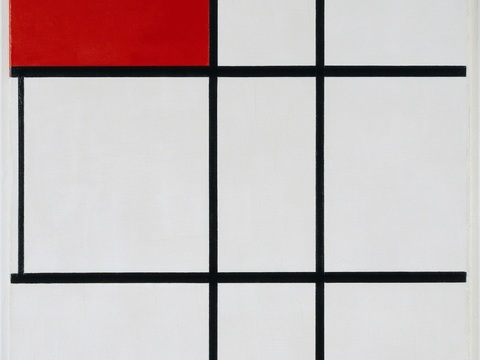  蒙德里安抽象画，风格派抽象画，装饰画26 