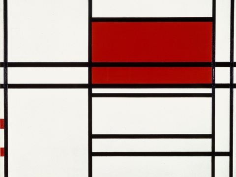  蒙德里安抽象画，风格派抽象画，装饰画39 