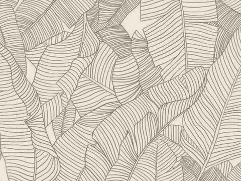 植物壁纸壁布 植物印花壁纸