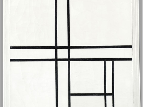  蒙德里安抽象画，风格派抽象画，装饰画70 