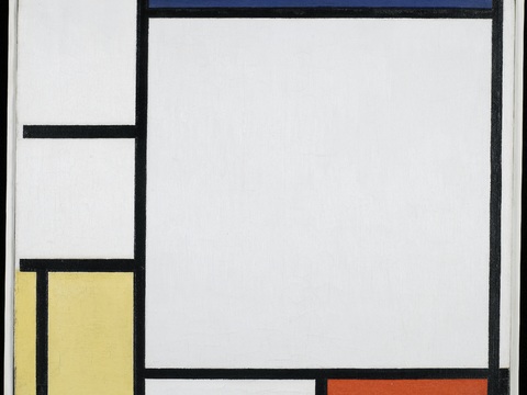  蒙德里安抽象画，风格派抽象画，装饰画7 