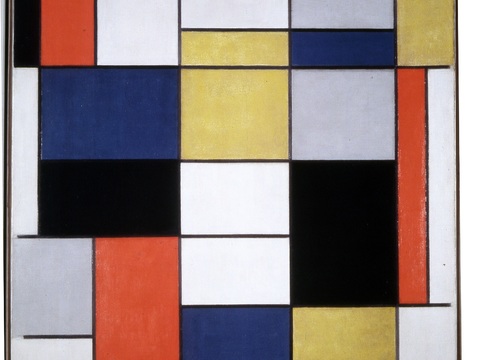  蒙德里安抽象画，风格派抽象画，装饰画22 
