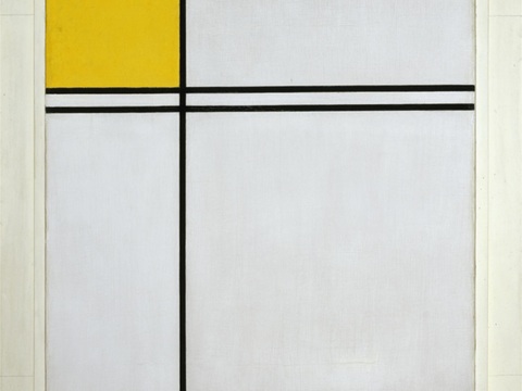  蒙德里安抽象画，风格派抽象画，装饰画69 