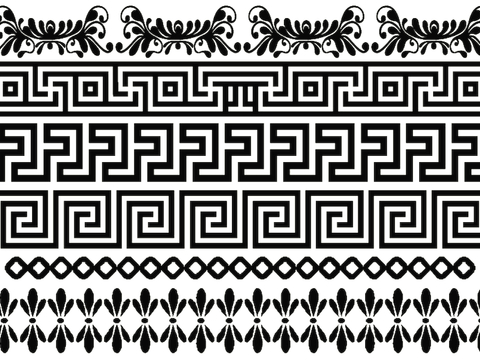  黑白遮罩通道黑白凹凸高光遮罩线条花纹纹理水泥做旧脏旧墙面 