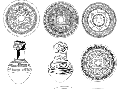  黑白遮罩通道黑白凹凸高光遮罩线条花纹纹理水泥做旧脏旧墙面 