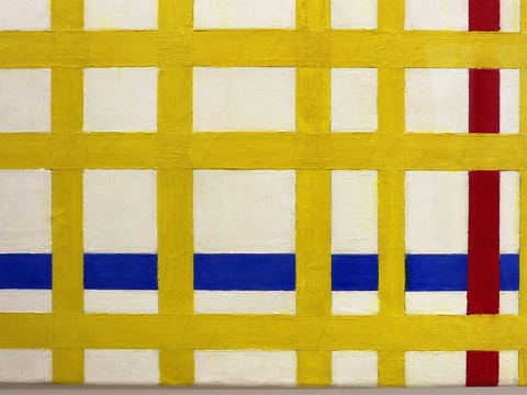  蒙德里安抽象画，风格派抽象画，装饰画46 