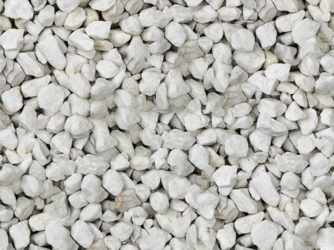 白色碎石砾石2