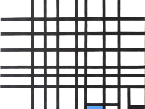  蒙德里安抽象画，风格派抽象画，装饰画50 