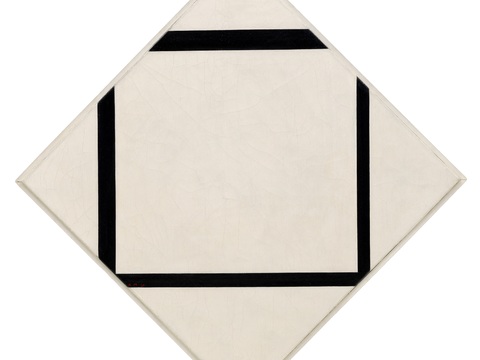  蒙德里安抽象画，风格派抽象画，装饰画42 