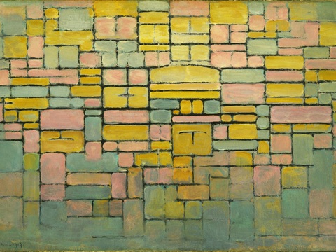  蒙德里安抽象画，风格派抽象画，装饰画10 