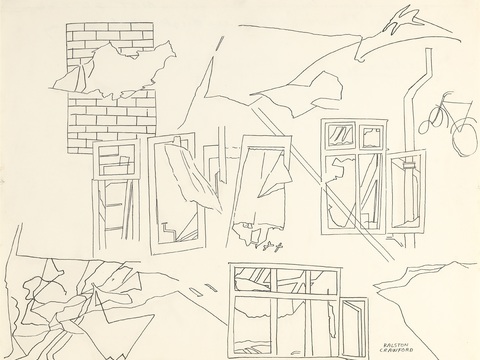  拉尔斯顿·克劳福德抽象画,抽象装饰画27 