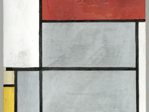 蒙德里安抽象画，风格派抽象画，装饰画61 