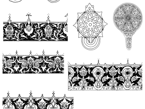  黑白遮罩通道黑白凹凸高光遮罩线条花纹纹理水泥做旧脏旧墙面 