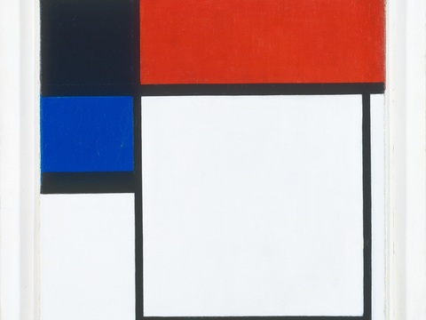  蒙德里安抽象画，风格派抽象画，装饰画27 