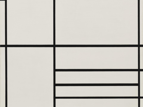  蒙德里安抽象画，风格派抽象画，装饰画38 