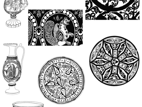  黑白遮罩通道黑白凹凸高光遮罩线条花纹纹理水泥做旧脏旧墙面 