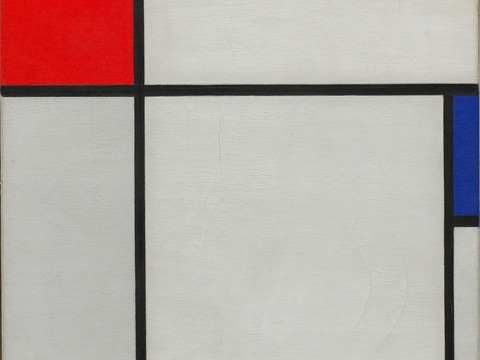  蒙德里安抽象画，风格派抽象画，装饰画32 