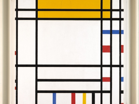  蒙德里安抽象画，风格派抽象画，装饰画59 
