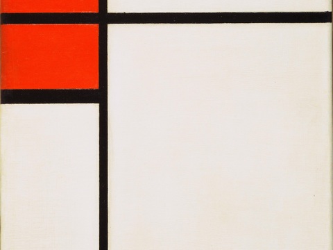 蒙德里安抽象画，风格派抽象画，装饰画48 
