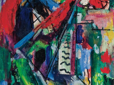  霍夫曼抽象绘画,现代世界名画115 