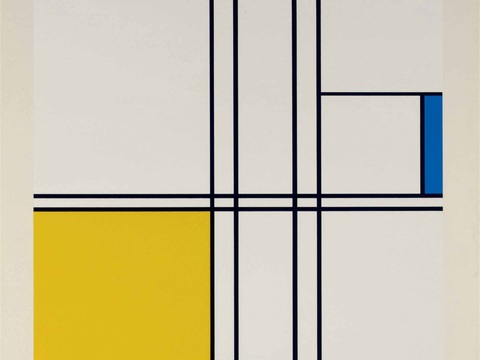  蒙德里安抽象画，风格派抽象画，装饰画72 