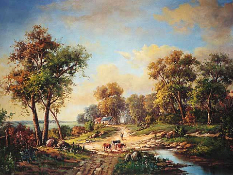  油画挂画抽象画艺术装饰画壁画水墨字画世界名画 