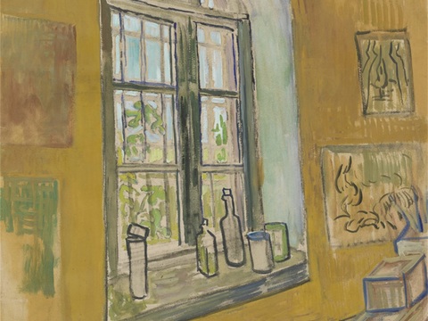 梵高后印象派素描绘画作品，现代世界经典名画626 梵高 Wi