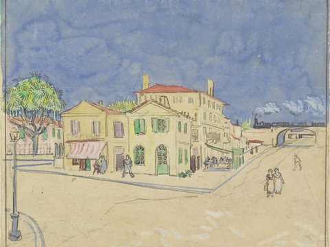 梵高后印象派素描绘画作品，现代世界经典名画594 梵高 Th