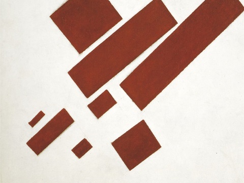  马列维奇抽象画，几何抽象装饰画138 