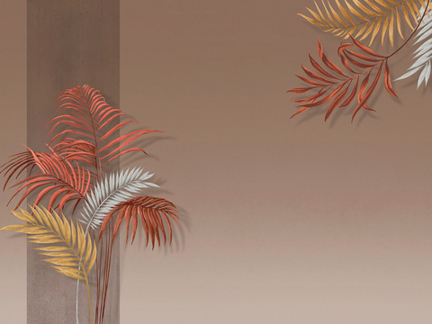  新中式壁纸壁画壁布墙纸墙布云海山水字画花鸟仙鹤荷花花鸟建筑背 