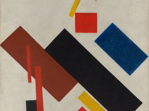  马列维奇抽象画，几何抽象装饰画65 