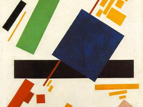  马列维奇抽象画，几何抽象装饰画137 