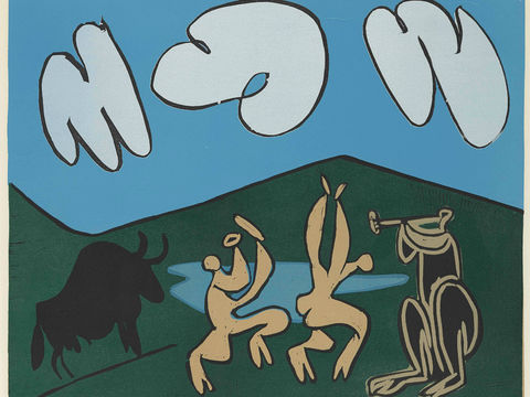  毕加索立体主义绘画作品，现代抽象画，世界经典名画65 