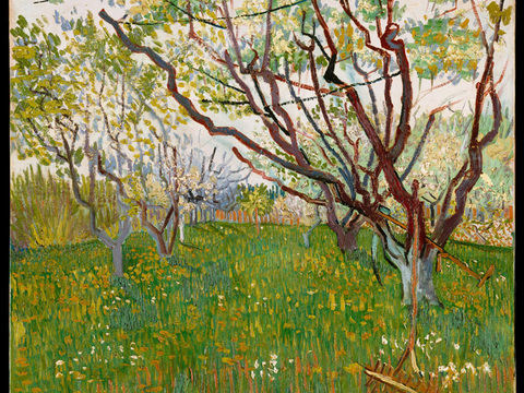 梵高后印象派风景绘画作品，现代世界经典名画175 梵高 Th