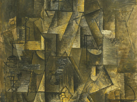  毕加索立体主义绘画作品，现代抽象画，世界经典名画9 