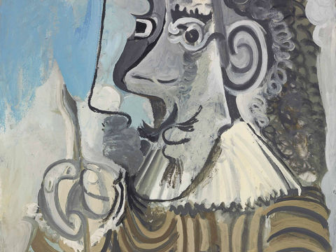  毕加索立体主义绘画作品，现代抽象画，世界经典名画80 