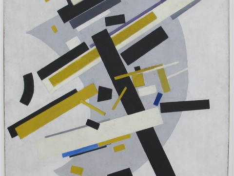  马列维奇抽象画，几何抽象装饰画12 