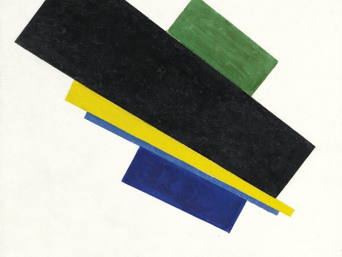  马列维奇抽象画，几何抽象装饰画143 