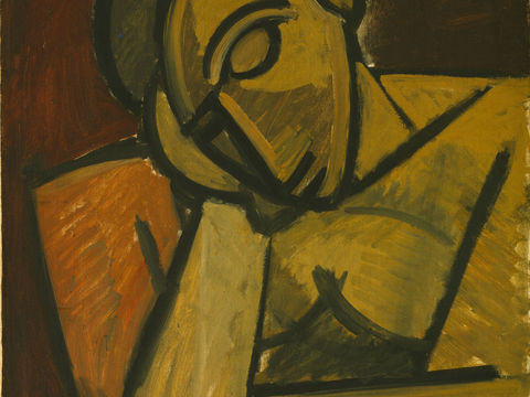  毕加索立体主义绘画作品，现代抽象画，世界经典名画26 