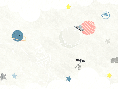 新中式壁纸壁画壁布墙纸墙布云海山水字画花鸟仙鹤荷花花鸟建筑背