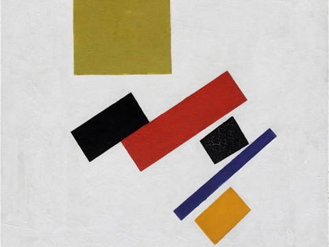  马列维奇抽象画，几何抽象装饰画142 