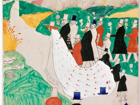  马列维奇抽象画，几何抽象装饰画150 