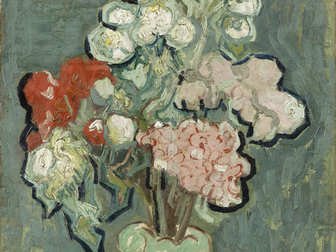 梵高后印象派静物绘画作品，现代世界经典名画349 梵高 Va