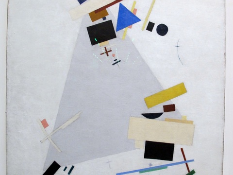  马列维奇抽象画，几何抽象装饰画63 