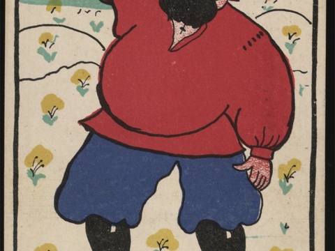 马列维奇抽象画，几何抽象装饰画112