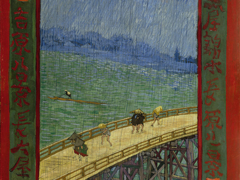 梵高后印象派风景绘画作品，现代世界经典名画023 梵高 Br