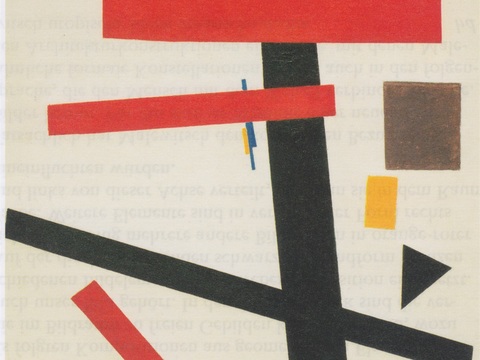  马列维奇抽象画，几何抽象装饰画25 