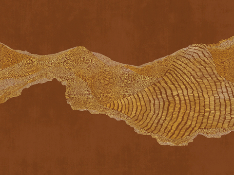  新中式壁纸壁画壁布墙纸墙布云海山水字画花鸟仙鹤荷花花鸟建筑背 