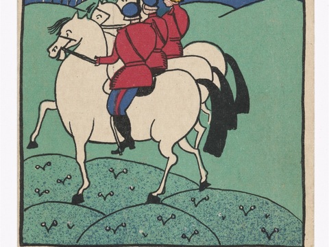  马列维奇抽象画，几何抽象装饰画107 