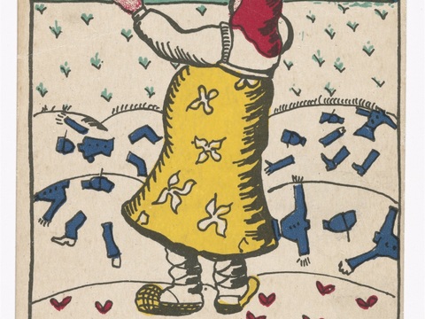  马列维奇抽象画，几何抽象装饰画109 